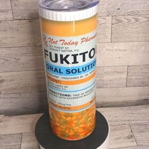 Fukitol 20oz. Handmade stainless steel tumbler